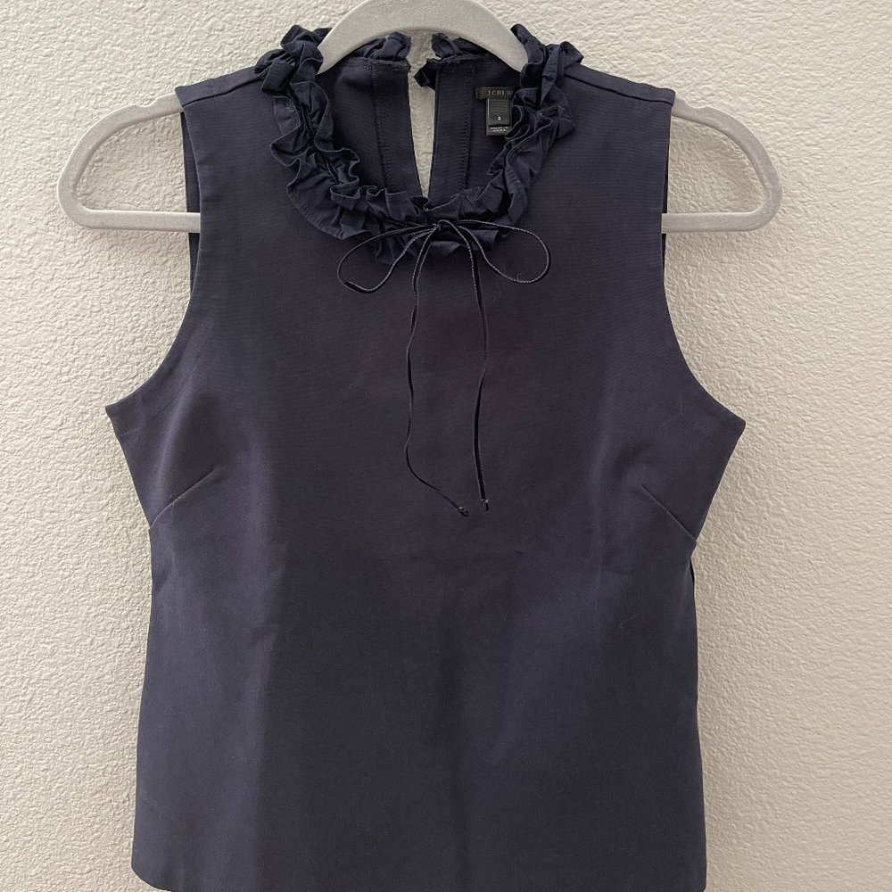 SALE | J-Crew - Navy Sleeveless Blouse